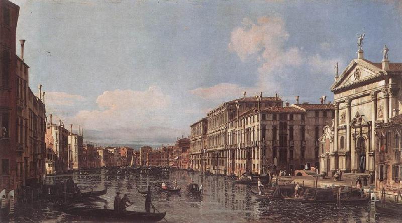 BELLOTTO, Bernardo View of the Grand Canal at San Stae France oil painting art
